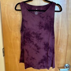 Tie Dye burgundy Favorite Tank from American Eagle